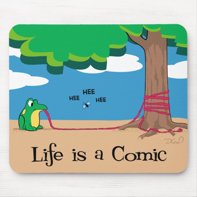 Life is a Comic Mouse Mat (Front)