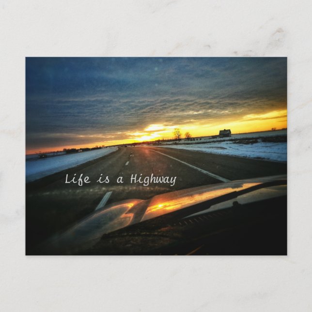 Life is a Highway Postcard (Front)