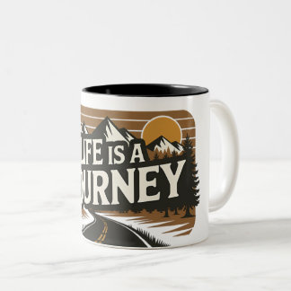 Life Is a Journey Camping Adventure Mug