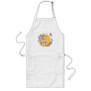 Life Is A Journey – Cute Snail, Mushrooms & Flower Long Apron