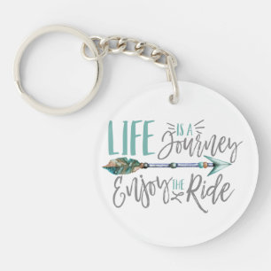Life is a Journey Enjoy the Ride Boho Wanderlust Key Ring