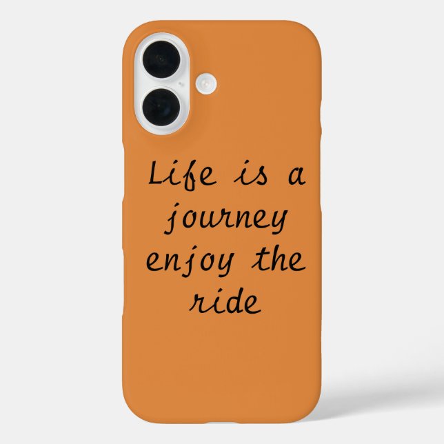 "Life is a journey enjoy the ride" IPhone Case (Back)