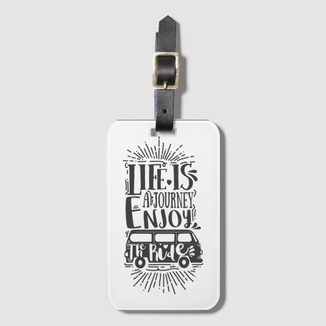 Life is a Journey Luggage Tag (Front Vertical)