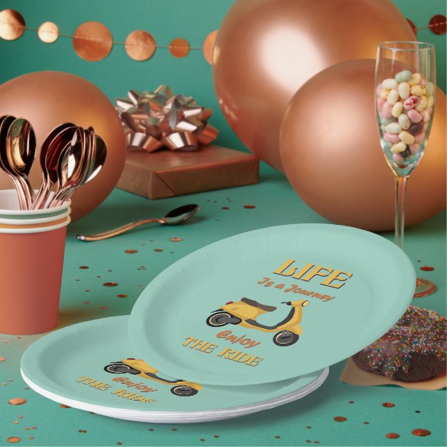 Life Is a Journey Paper Plate (Multi)