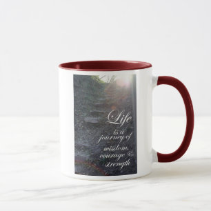 Life is a Journey quote inspirational coffee cup