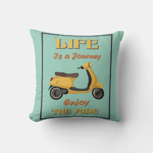 Life Is a Journey Throw Pillow