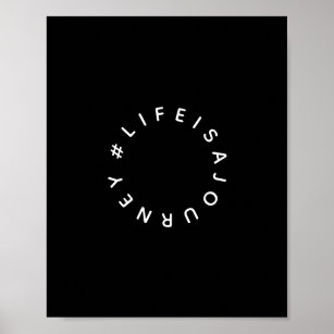 Life is a Journey Word Art Poster