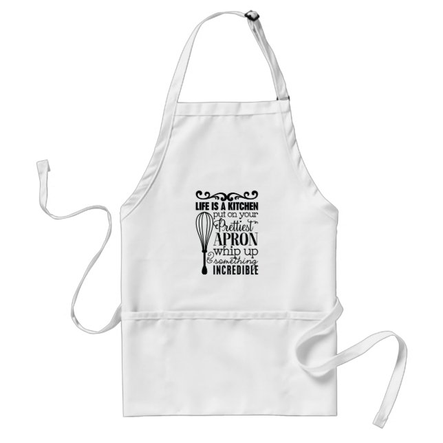 Life is a kitchen standard apron (Front)