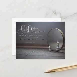 Life Is A Mirror Postcard