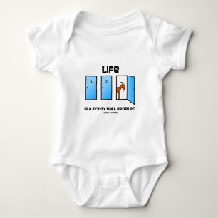 Life Is A Monty Hall Problem (Three Doors) Baby Bodysuit