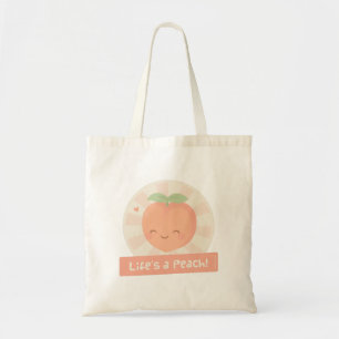 Life is a Peach Cute Pun Tote Bag