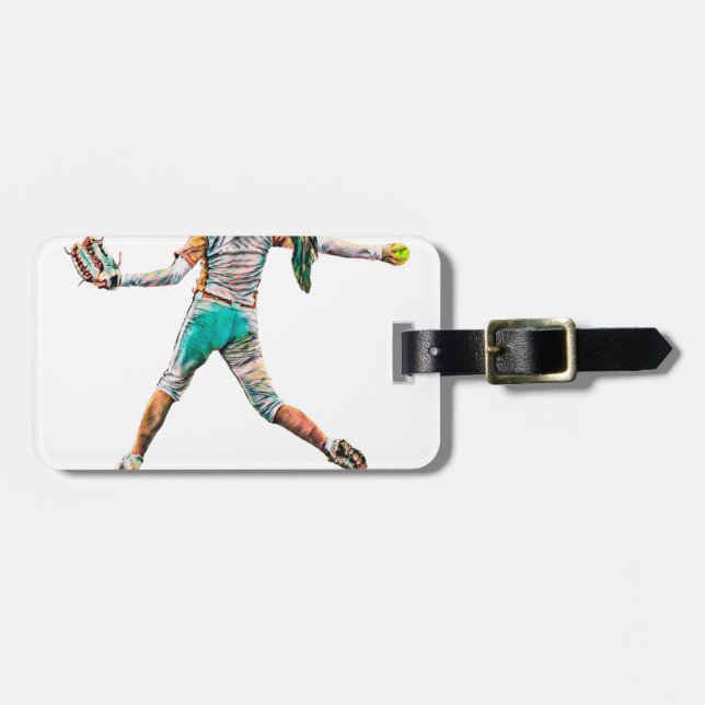 Life Is a Pitch Luggage Tag (Front Horizontal)