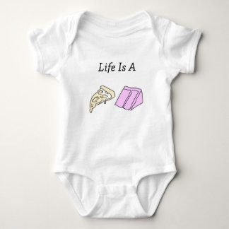 Life is a Pizza Cake Baby Bodysuit