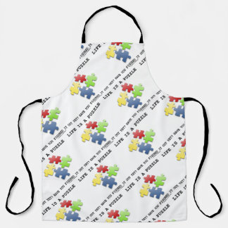 Life Is A Puzzle Have You Figured It Out Yet? Apron