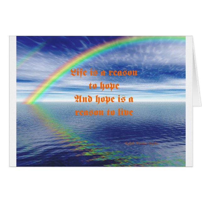 Life is a reason to hope (Front Horizontal)