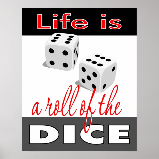 Life is a Roll of the Dice 16x20 Poster (Front)