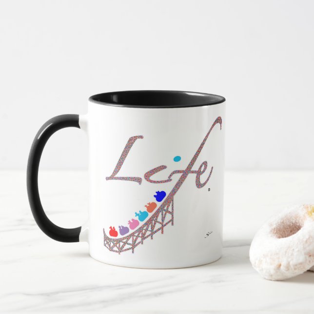 Life is a Roller Coaster Mug (With Donut)