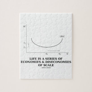 Life Is A Series Of Economies & Diseconomies Scale Jigsaw Puzzle