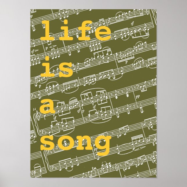life is a song poster (Front)
