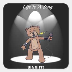 Life Is A Song Square Sticker
