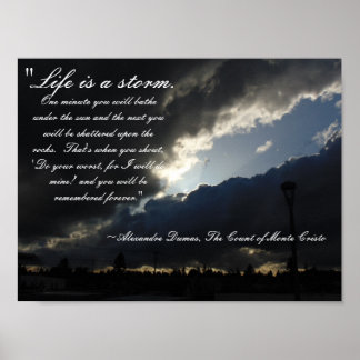 Life Is A Storm Quote Poster