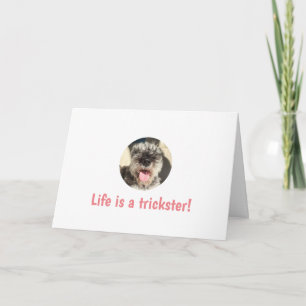 Life is a Trickster Greeting Card