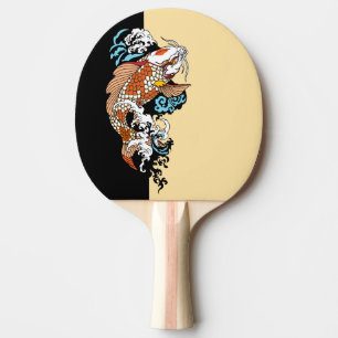Life is about balance. Japanese koi carp fish Ping Pong Paddle
