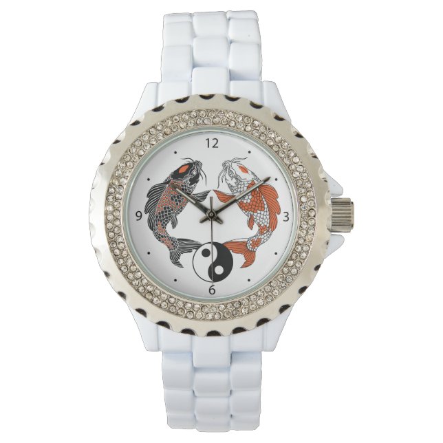 life is about balance. Japanese koi carp fish Watch (Front)