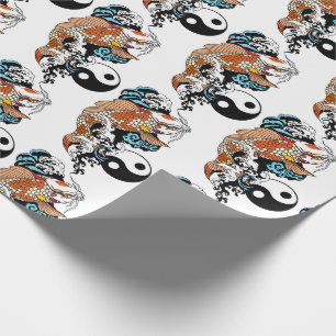 life is about balance. Japanese koi carp fish Wrapping Paper