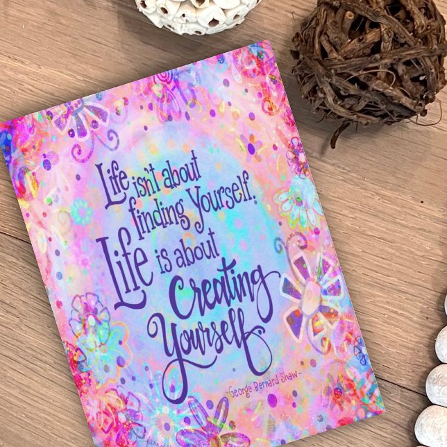 Life is about Creating Yourself Card (Creator Uploaded)