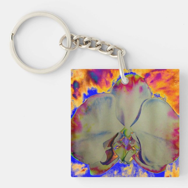 Life is about the Journey - Fire Orchid Key Ring (Front)