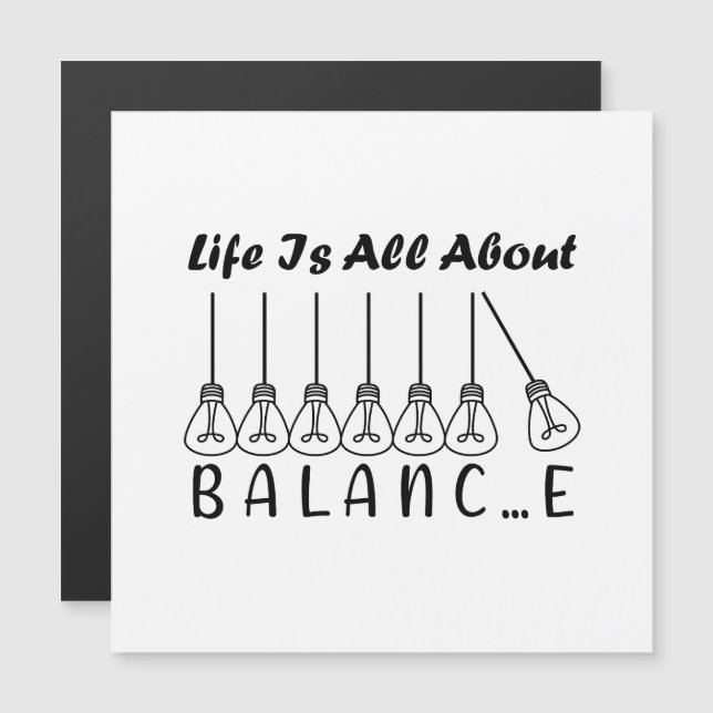 Life is all about balance motivational inspiration (Front/Back)