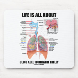 Life Is All About Being Able To Breathe Freely Mouse Mat