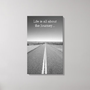 Life is all about the Journey Motivational Canvas