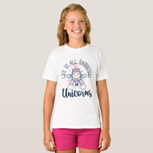 Life Is All Rainbows and Unicorns Cute Fantasy T-Shirt