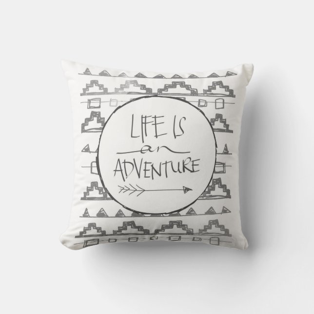 Life Is An Adventure by VOL25 Cushion (Front)