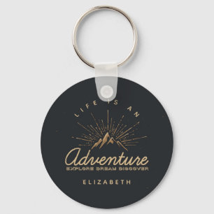 Life is an Adventure Explore Dream Discover Key Ring