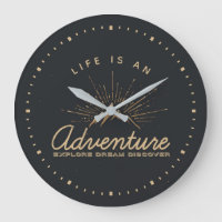 Life is an Adventure Mountain with Sunrays