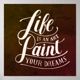 Life is An Art Poster