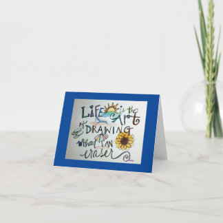 Life Is Art Thank You Card