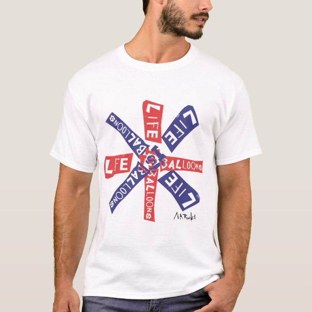『LIFE IS BALLOONS』United Kingdom T-Shirt (Front)