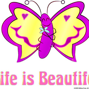 Life Is Beautiful Butterfly T-Shirt