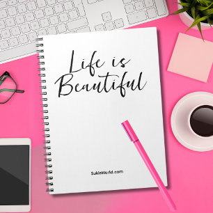 Life Is Beautiful Company Name Blog Brand Notebook