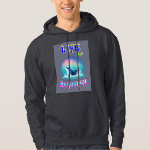 Life Is Beautiful Hermanus Africa September Whale Hoodie
