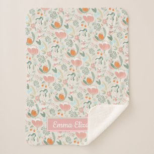 Life is Beautiful   Personalised Baby Sherpa Blanket