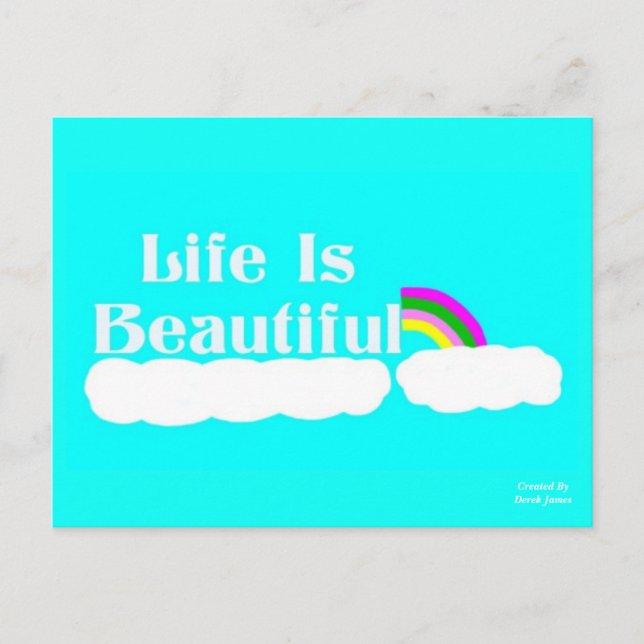 Life Is Beautiful Postcard (Front)