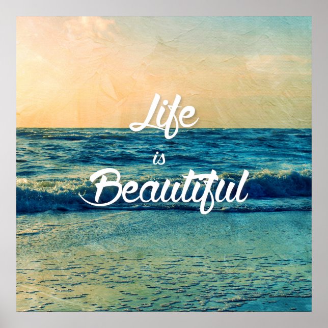 Life is beautiful poster (Front)