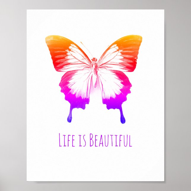 "Life is Beautiful" Poster (Front)