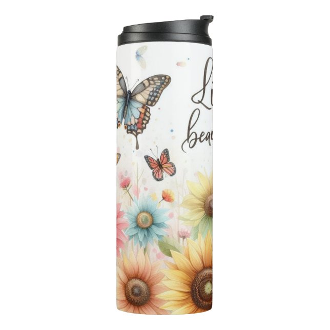 Life is Beautiful Thermal Tumbler (Rotated Left)