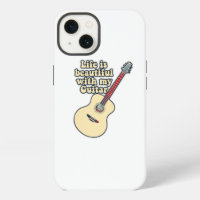 Life is beautiful with my guitar. positive words